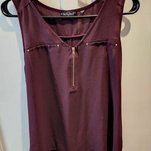 Maroon top